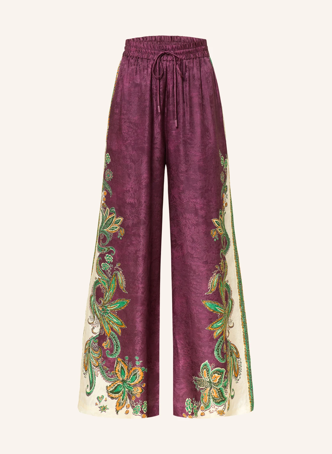 ALÉMAIS Marlenehose RUTHIE mit Seide
