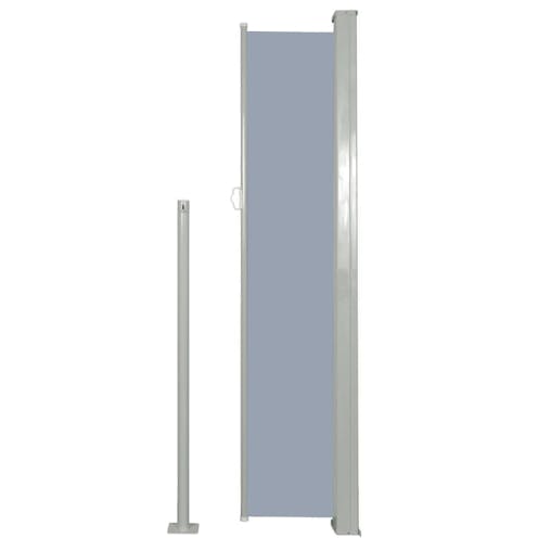 NNEVL Patio Retractable Side Awning 160 x 300 cm Grey