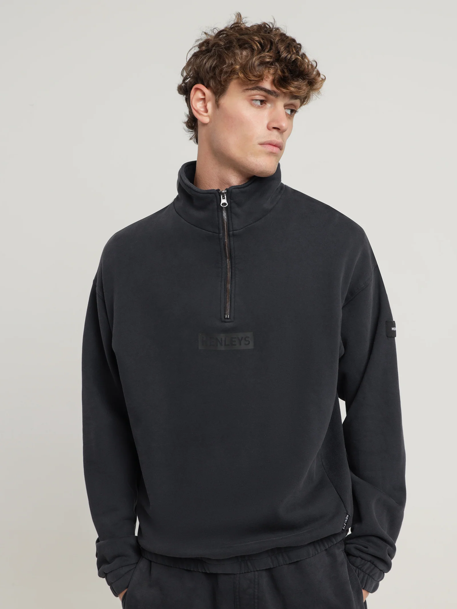 Micro Staple Zip Sweater