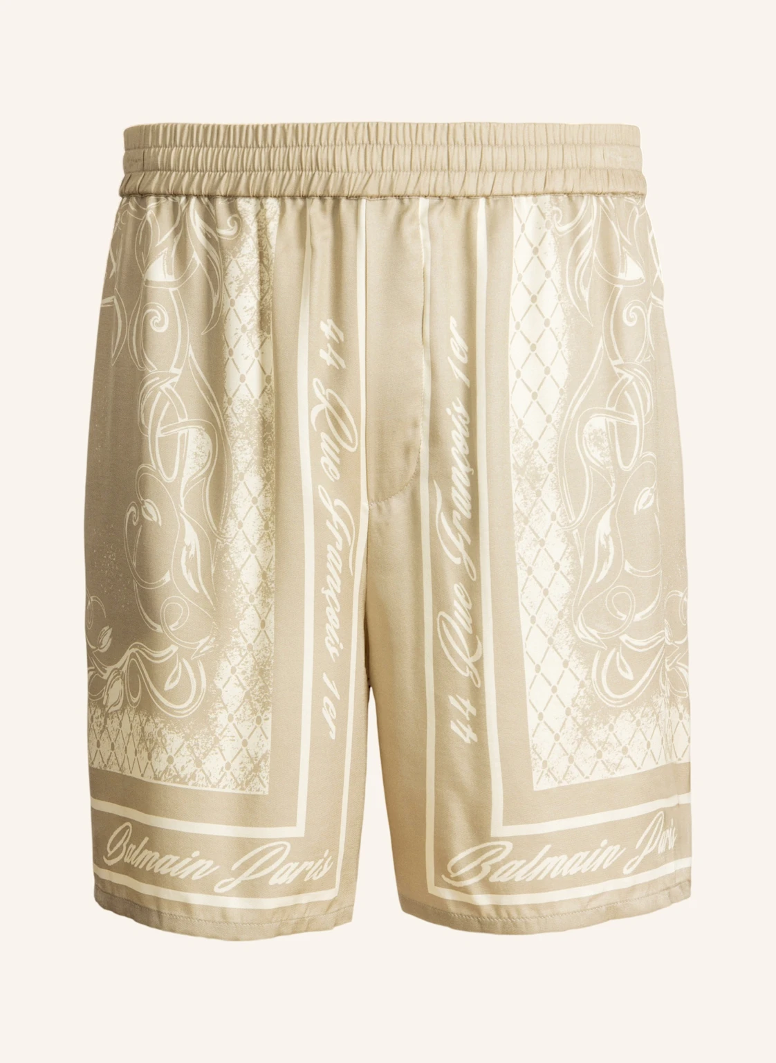BALMAIN Bedruckte Foulard Pyjamashorts