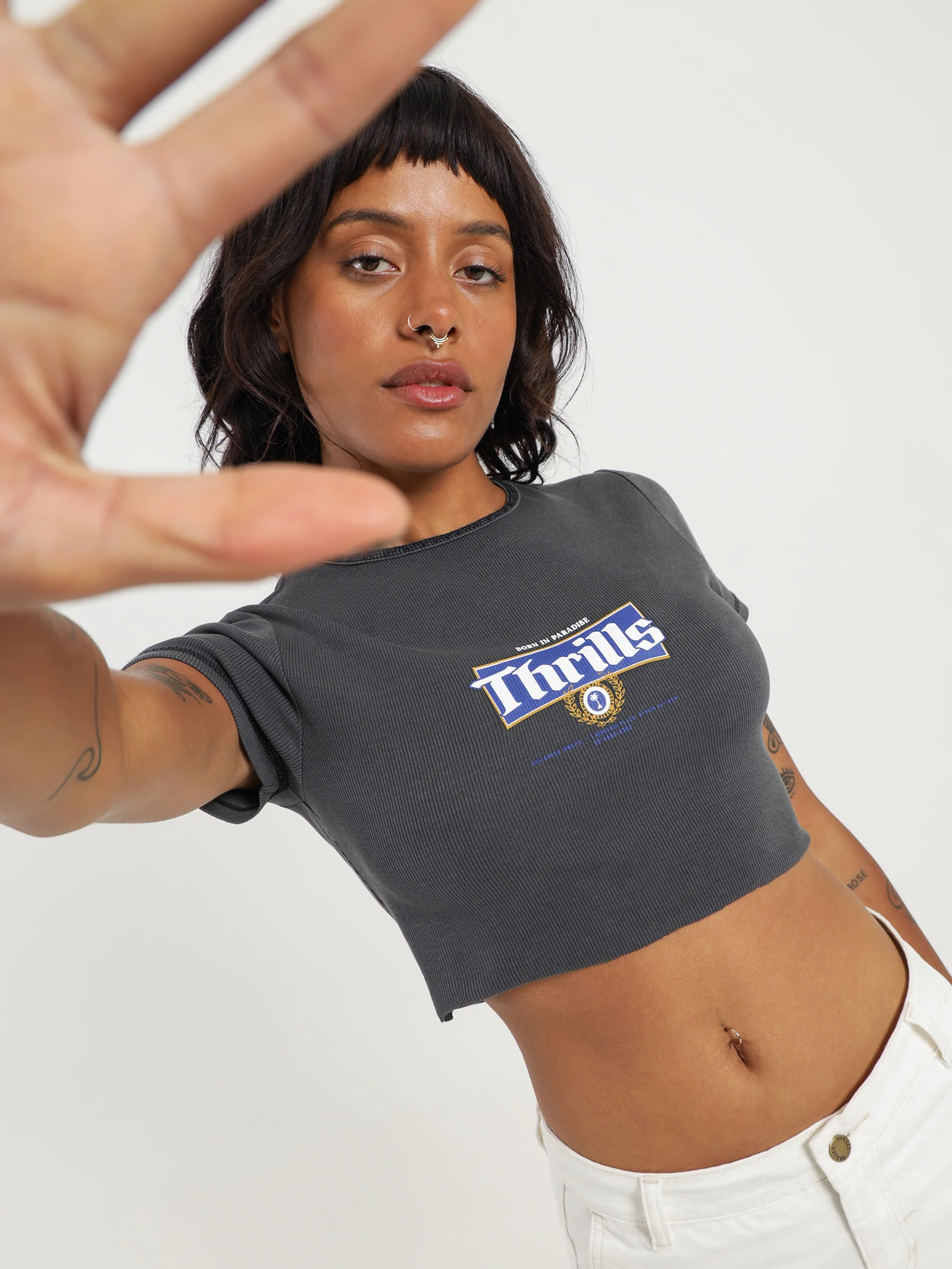 King of Thrills Baby Crop T-Shirt
