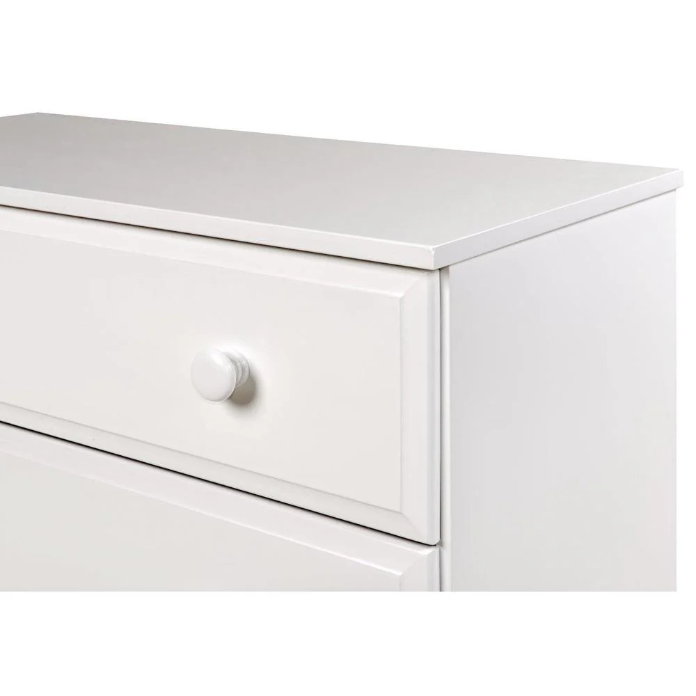 Camaflexi White Wooden Three Drawer Dresser