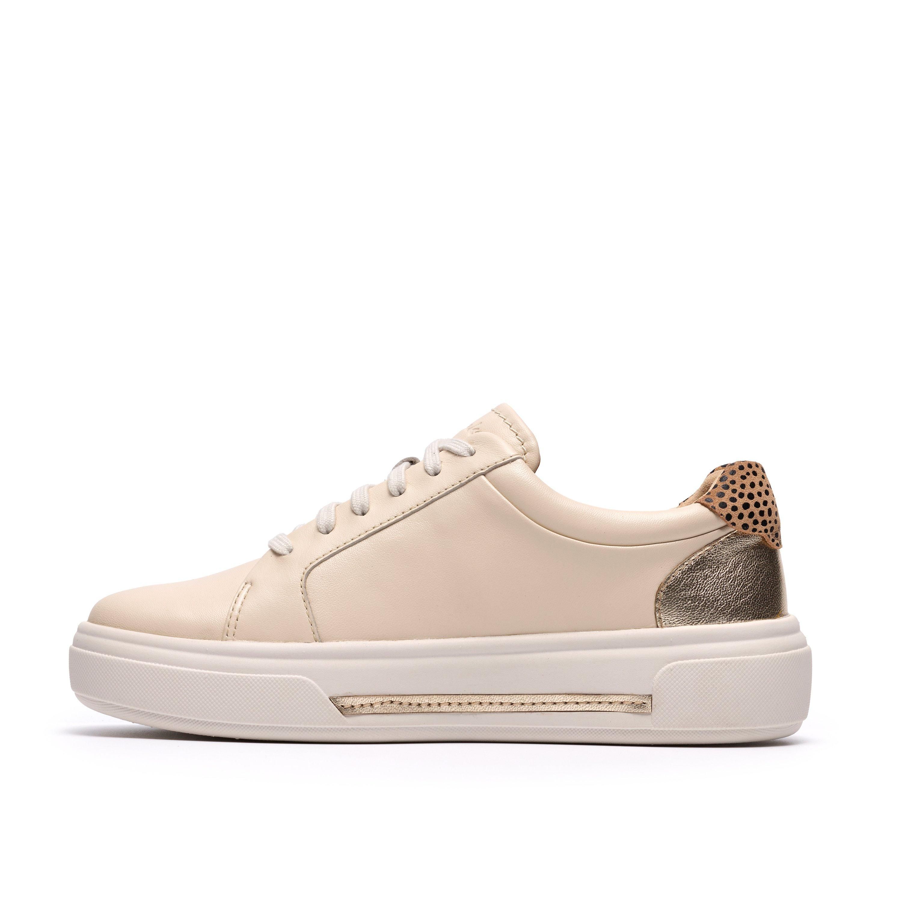 Clarks Hollyrose Zip Cream Multicolour Trainers