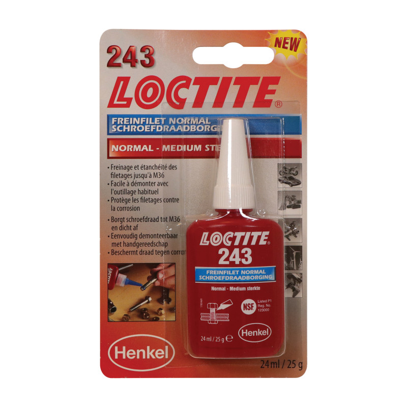 Frein filet moyen 243 bleu 0,024 L LOCTITE