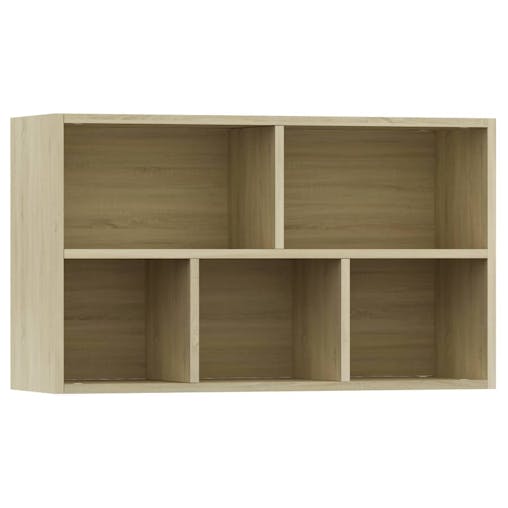 NNEVL Book Cabinet/Sideboard Sonoma Oak 50x25x80 cm Engineered Wood