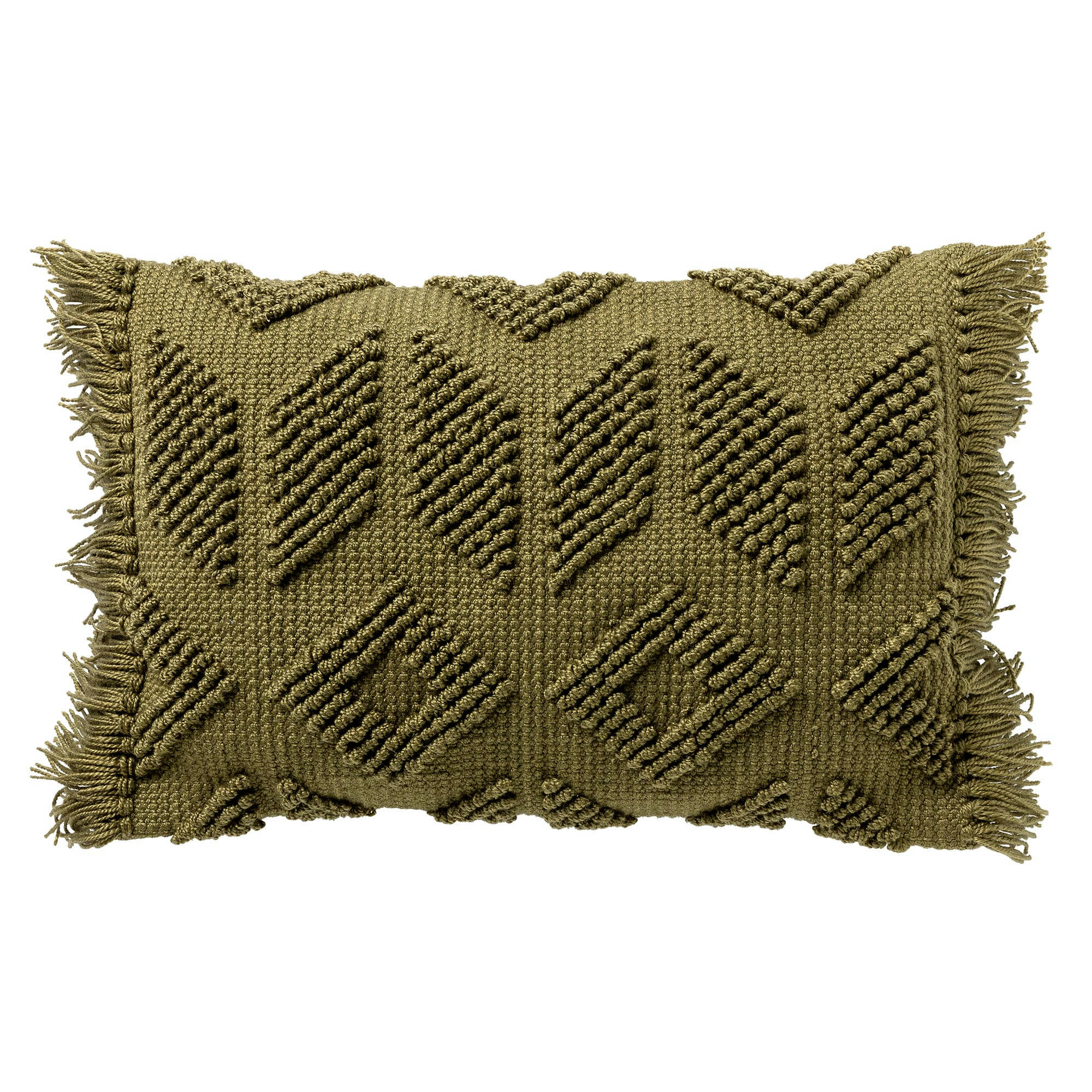 ODIN - Coussin - vert en polyester et coton 40x60 cm avec motif