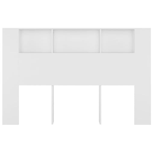 NNEVL Headboard Cabinet White 160x18.5x104.5 cm