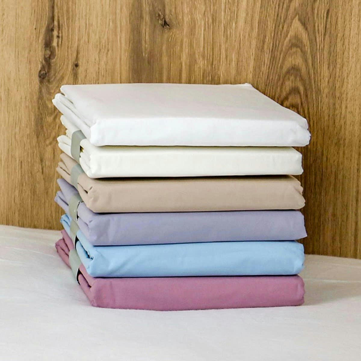 HDC DESIREE - Housse de couette 200 fils en percale de coton blanc 200x200 cm