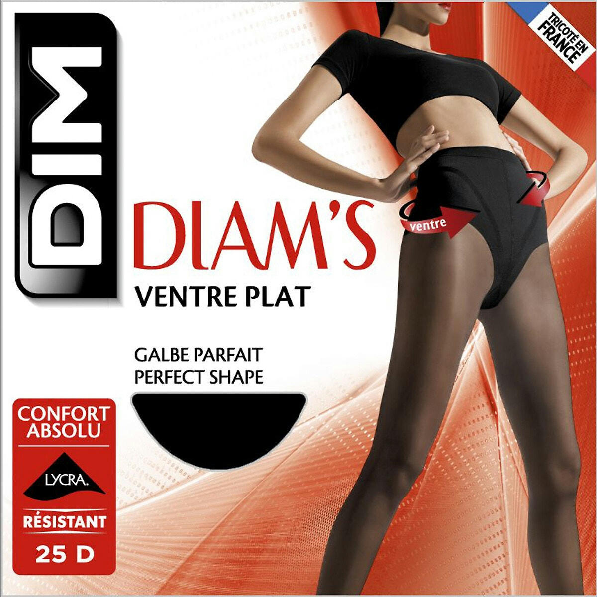 Collant Diam's effet ventre plat 25 Deniers