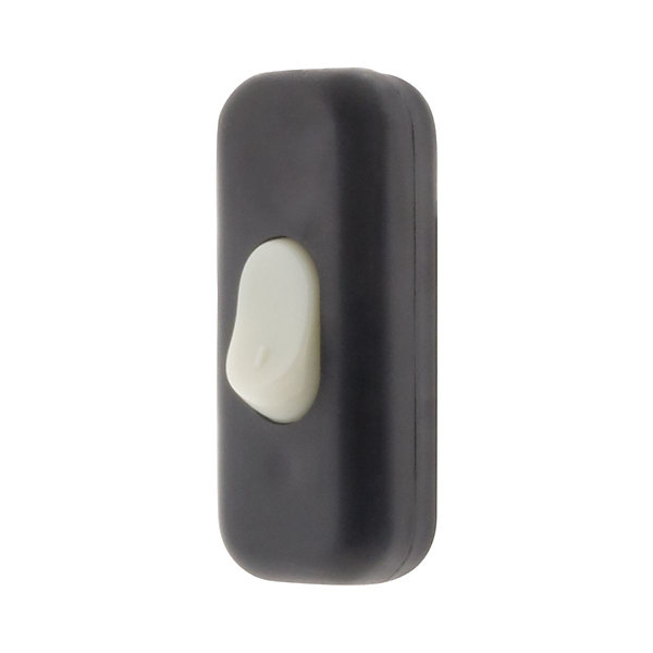 Interrupteur 2A bipolaire luminescent - Noir - Zenitech