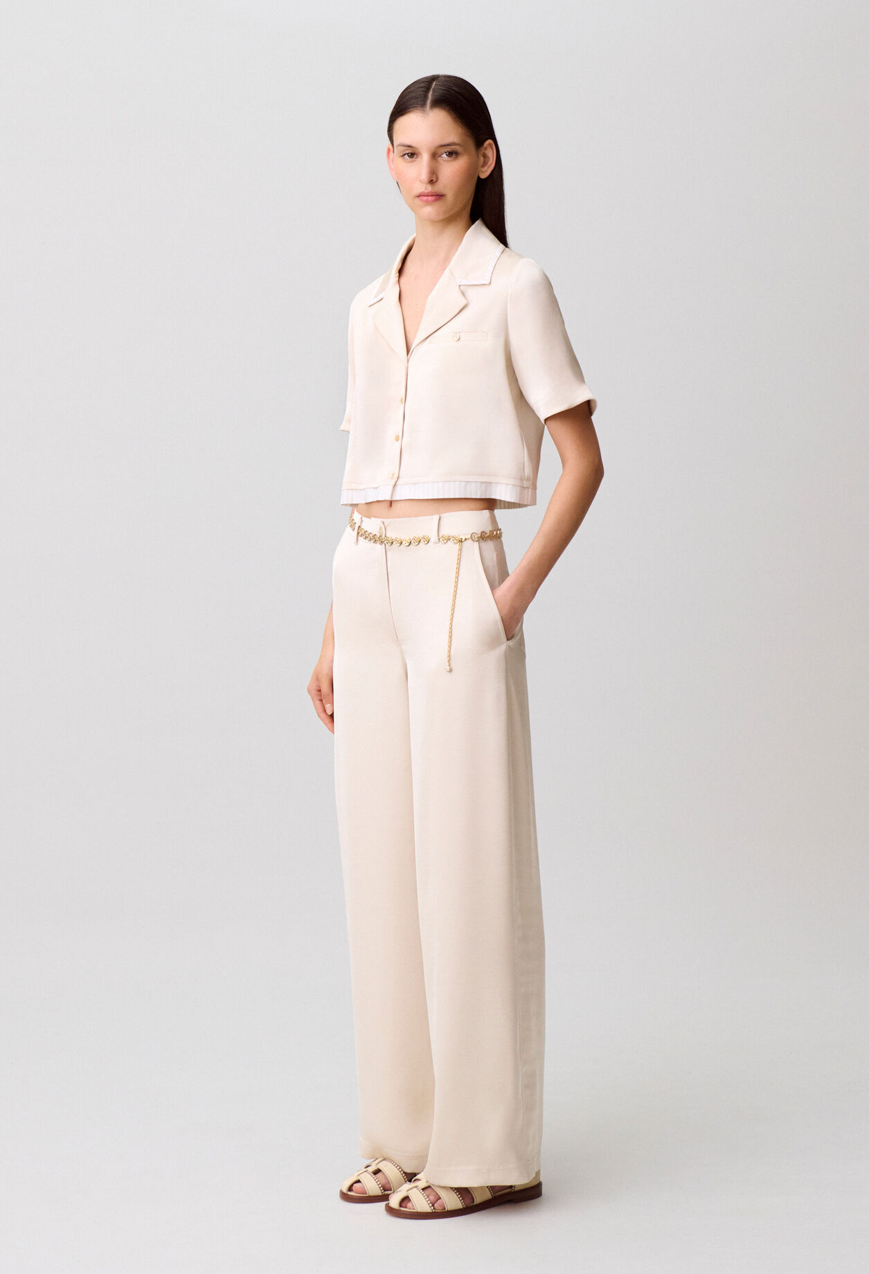 Chemise satinée