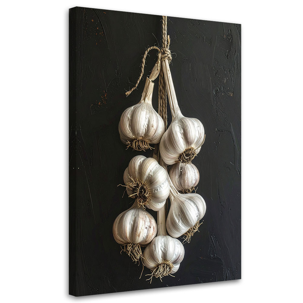 Obraz do kuchni restauracji baru jadalni, Suszony czosnek warzywa 20x30