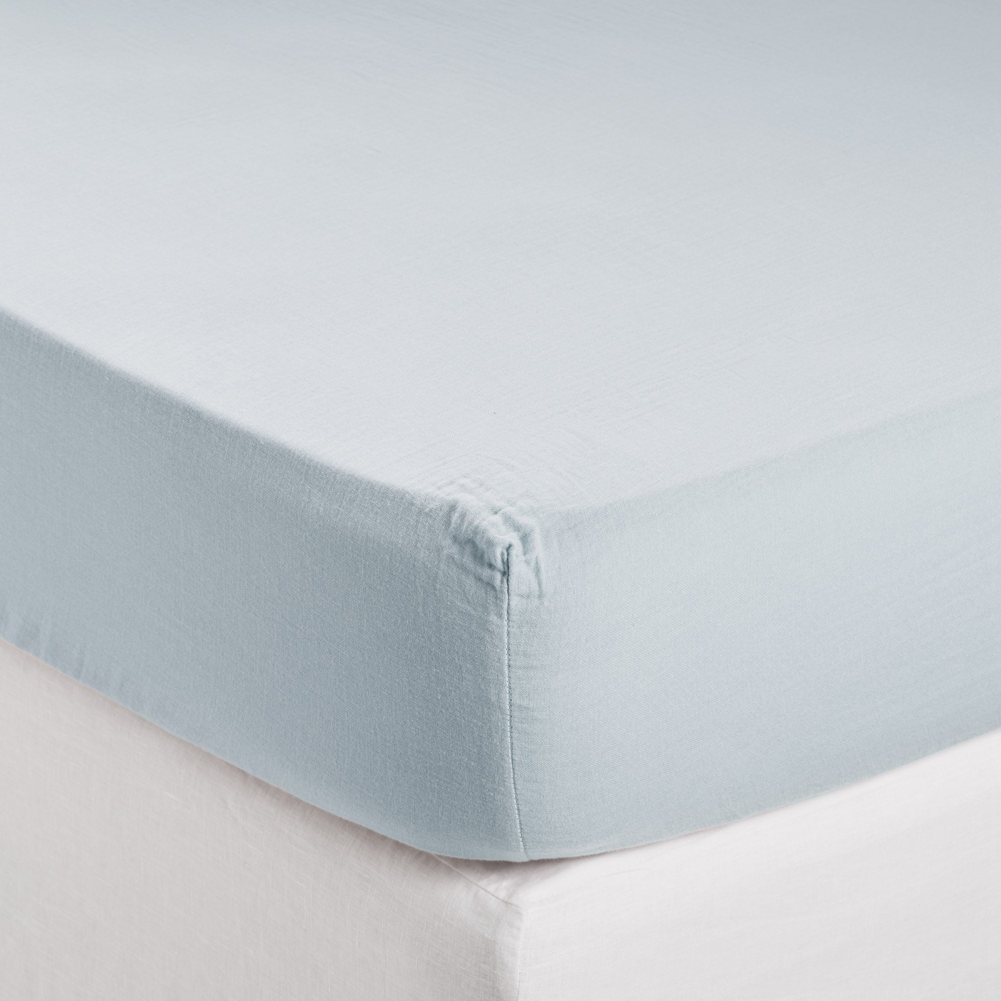 Madura Hoeslaken Lou baby blauw 140x200 cm