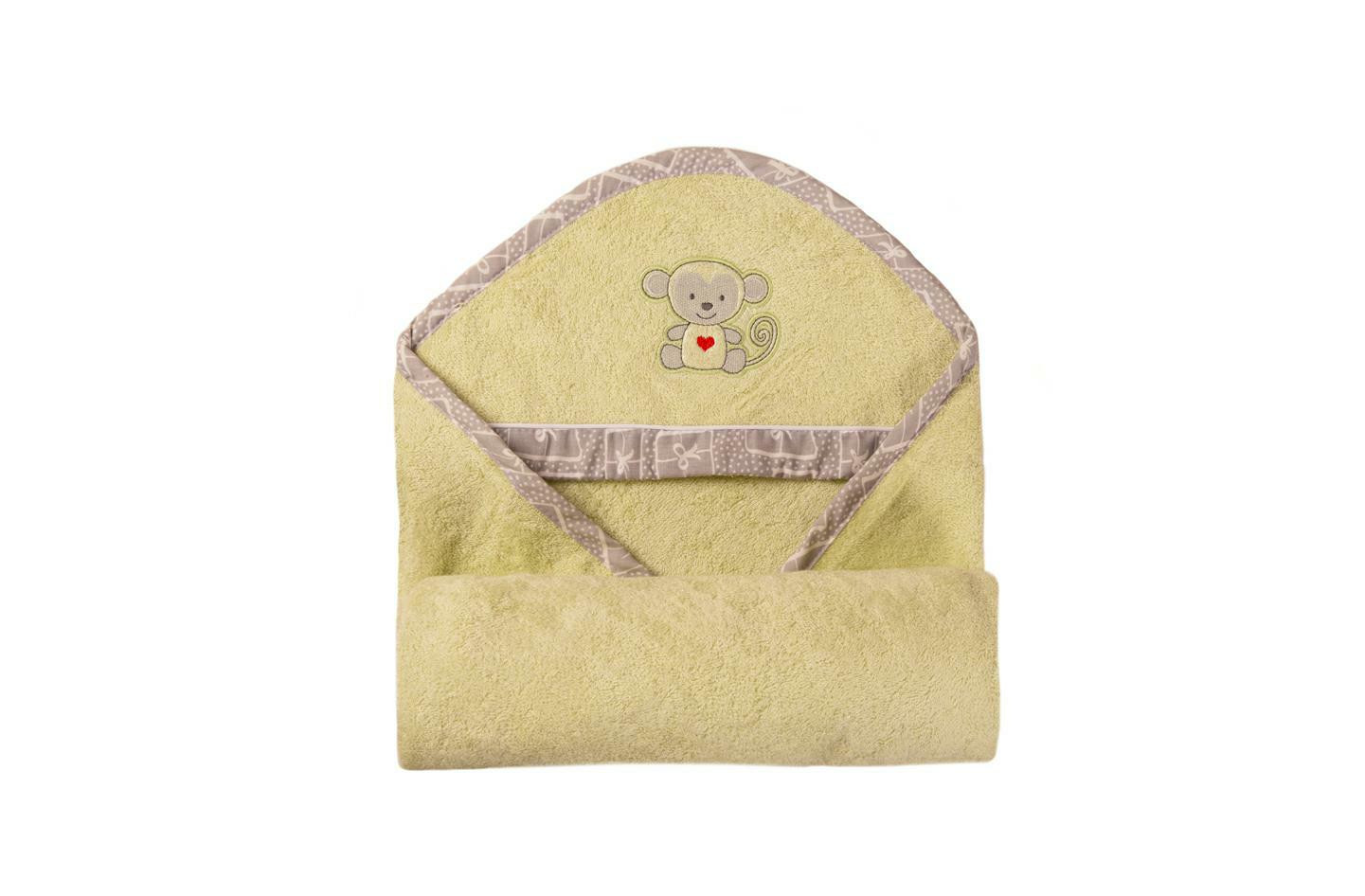 Okrycie kąpielowe niemowlęce 100x100 Bamboo seledynowy