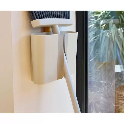 Joseph Joseph Cleantech Wall-Mounted Broom | Stone