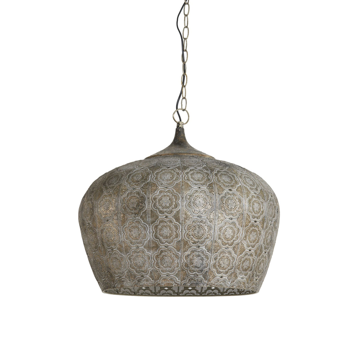 Light & Living hanglamp Emine - bruin - Ø51.5cm