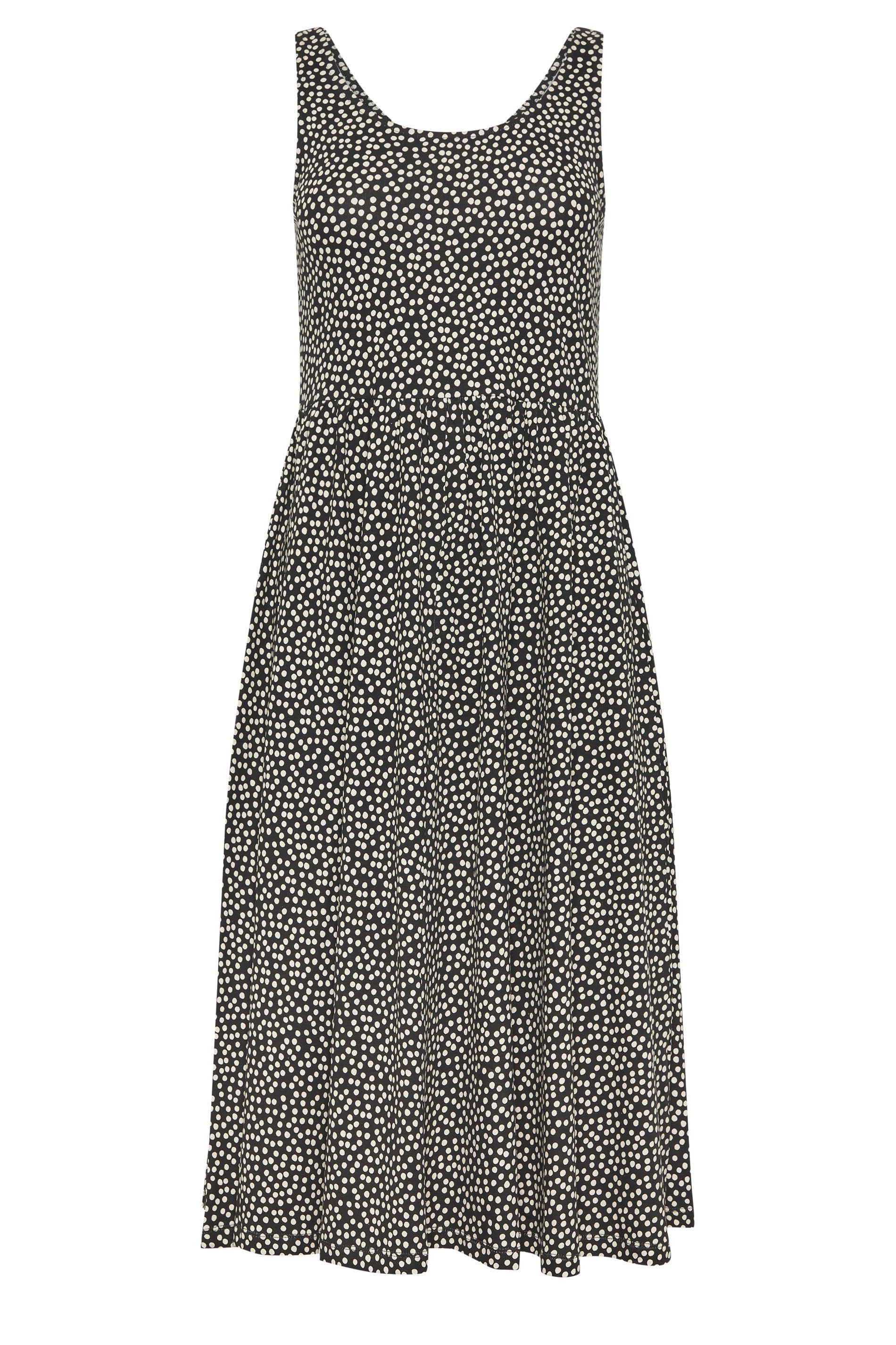 M&Co Petite Printed Sleeveless Cotton Midi Dress
