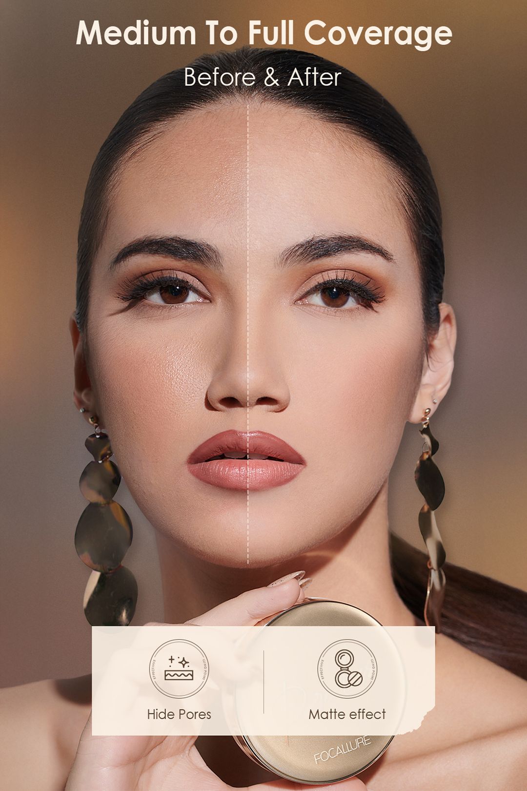 SHEONLY Matte BB Cushion Air Cushion Foundation