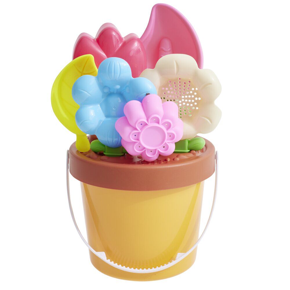 Seau de plage jardinier enfant plastique Ø18xH24,6cm x12 pièces