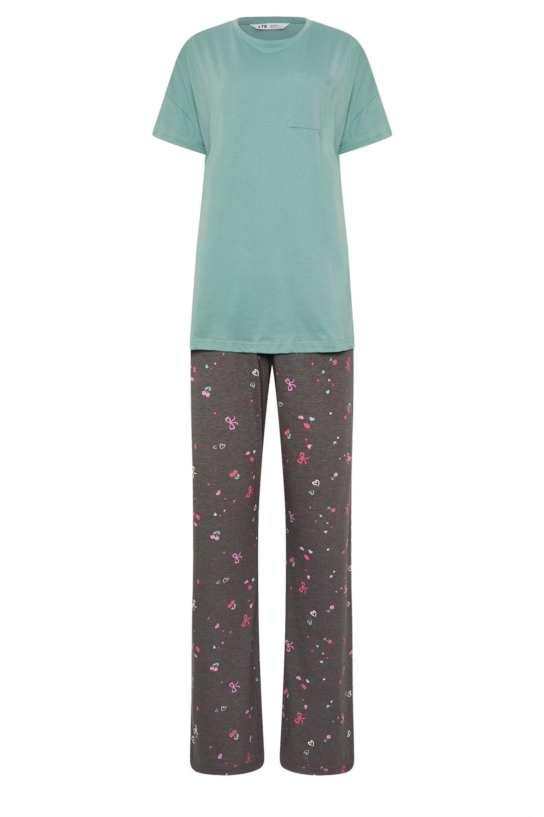 Long Tall Sally Tall Cherry & Bow Print Pyjama Set