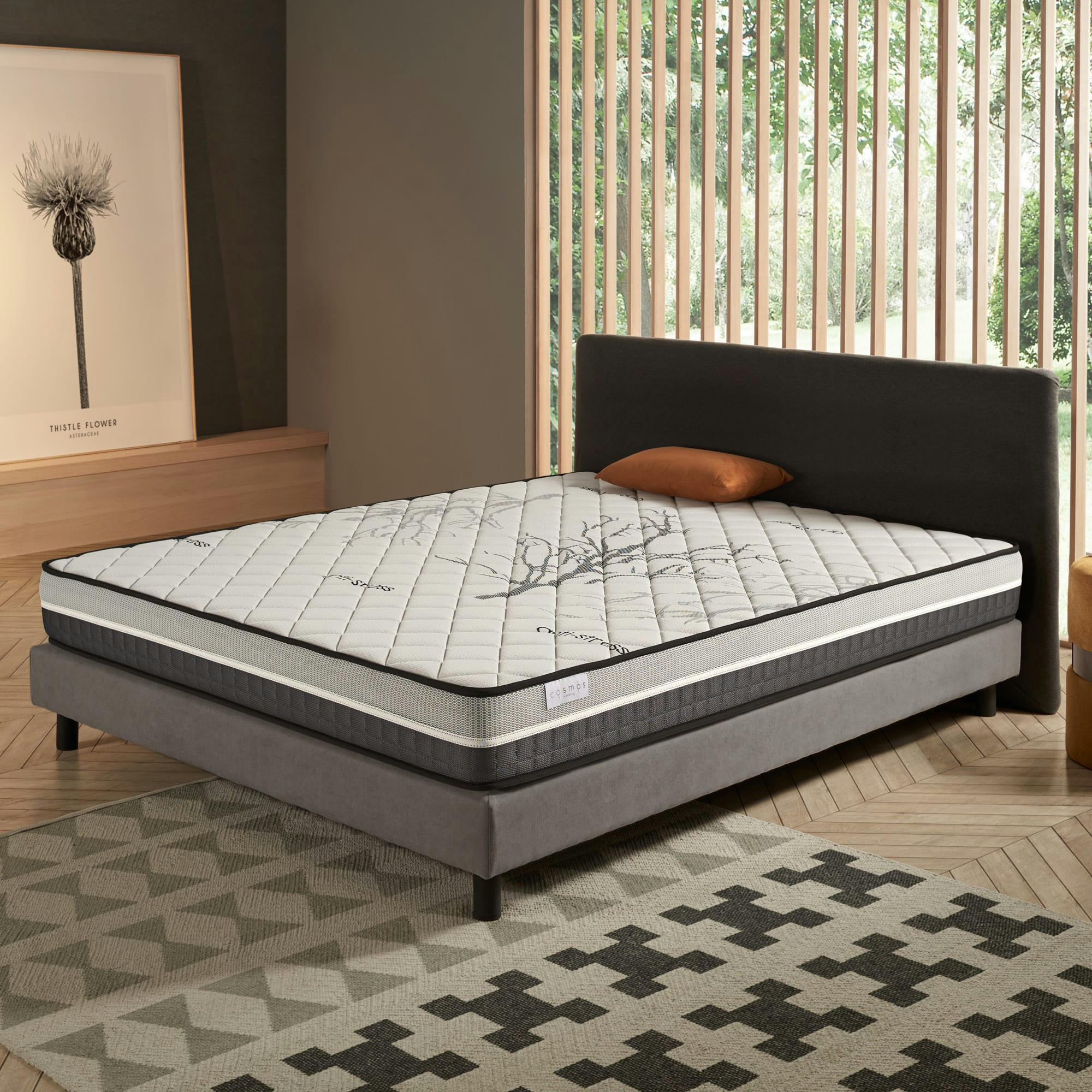 SOLAR 20 - Matelas 160x200 - Blue Latex - Mousse à mémoire HR, 20 cm