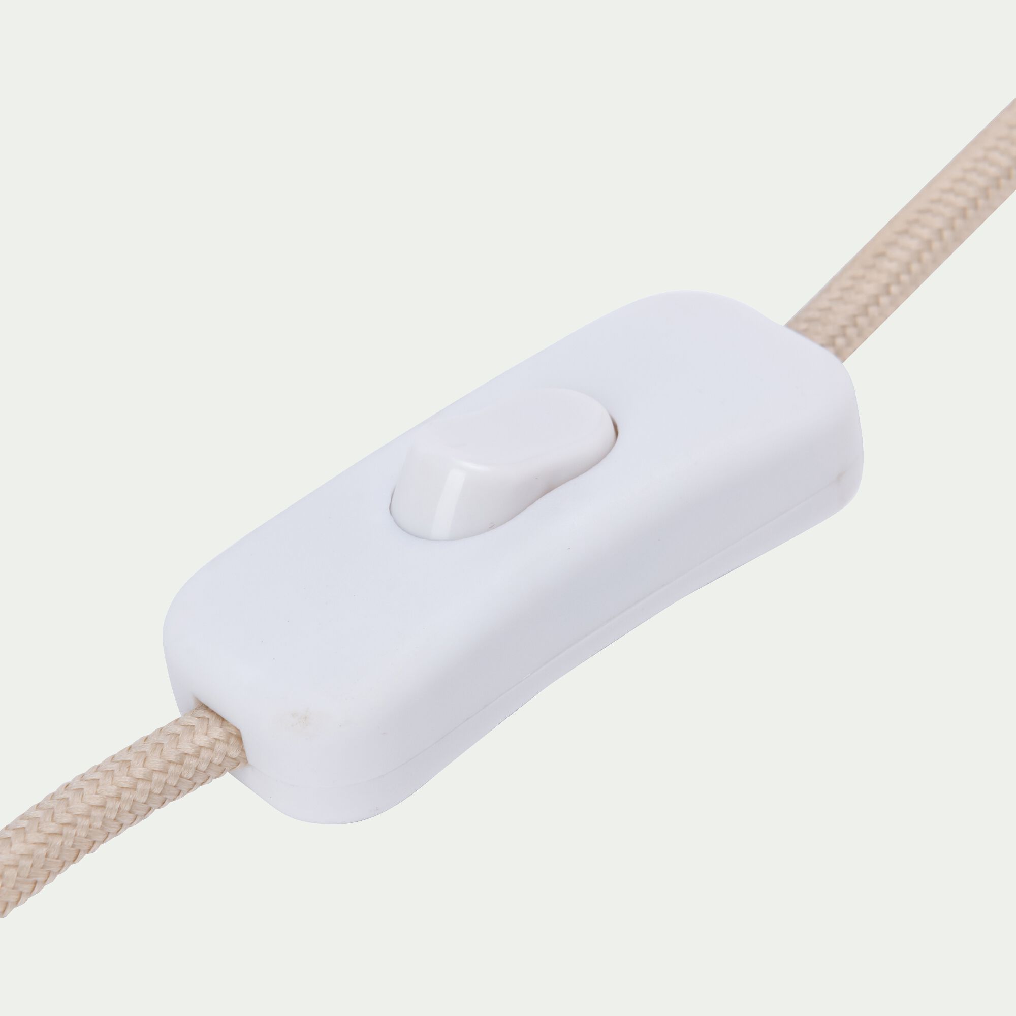 SYROS - Lampe à poser électrifiée en acier H30cm - blanc