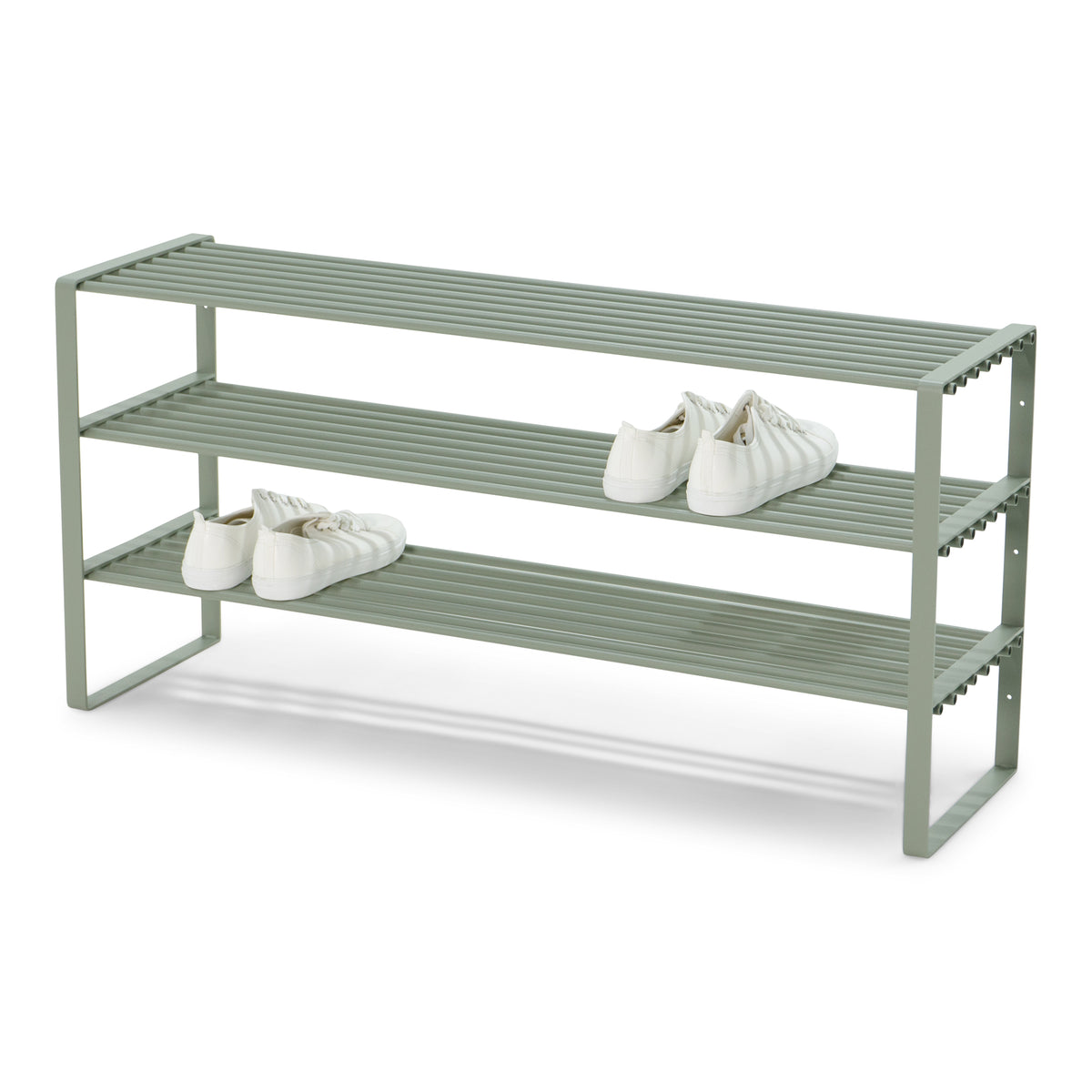 Spinder Design schoenenrek Rex SR 2 - 100 Cm - Dusty Green - 16 paar schoenen