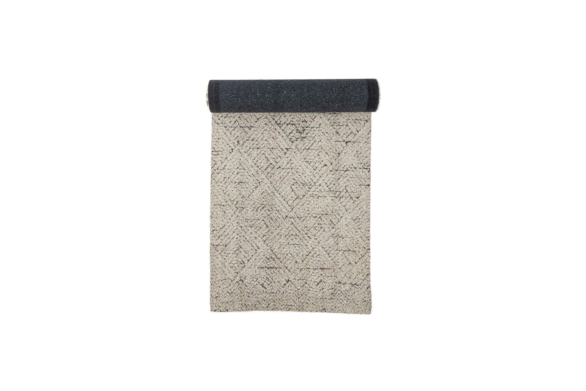 SAXO - Tapis en coton 245 x 75 cm beige
