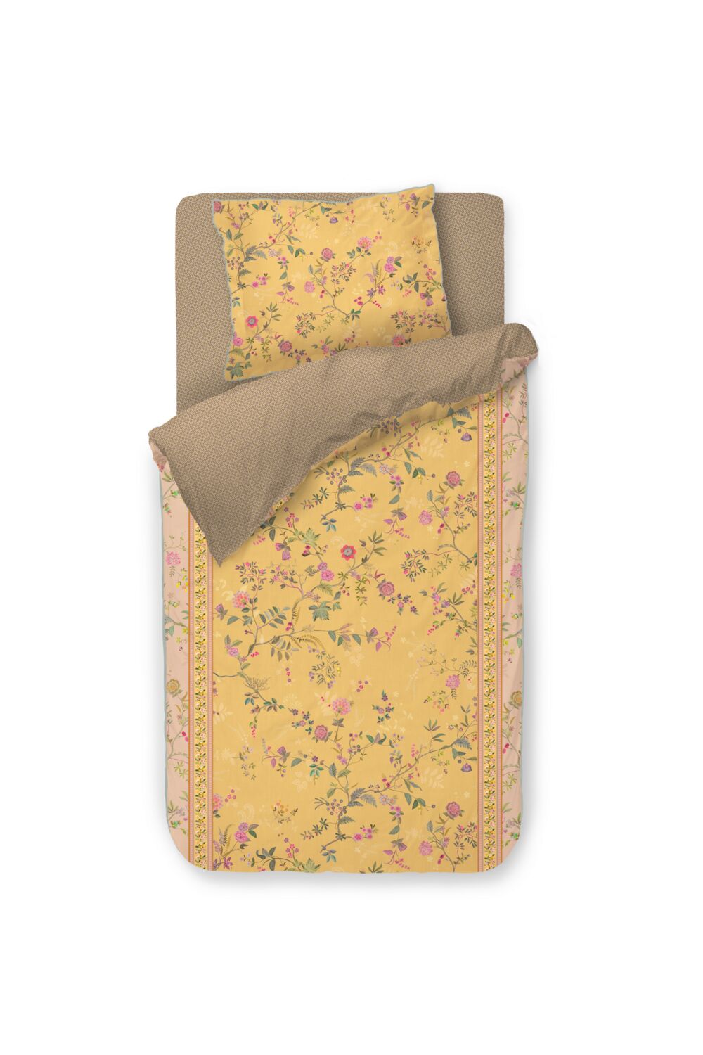 Pip Studio Bodhi Flower - 140 x 200/220 cm - Geel