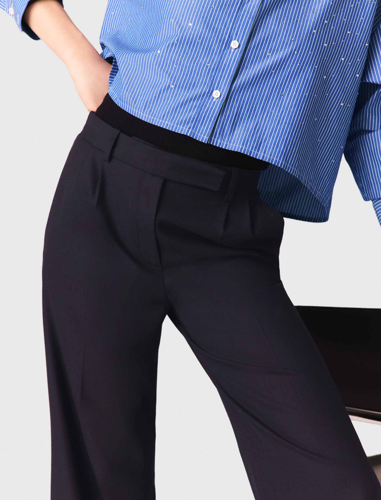 Pantalon large de costume