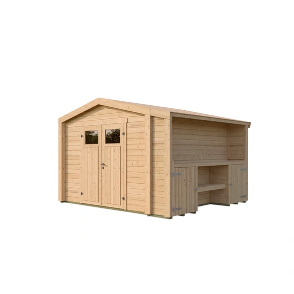 Gartenhaus, »Killarney«, LxBxH: 313x361x246 cm, naturfarben