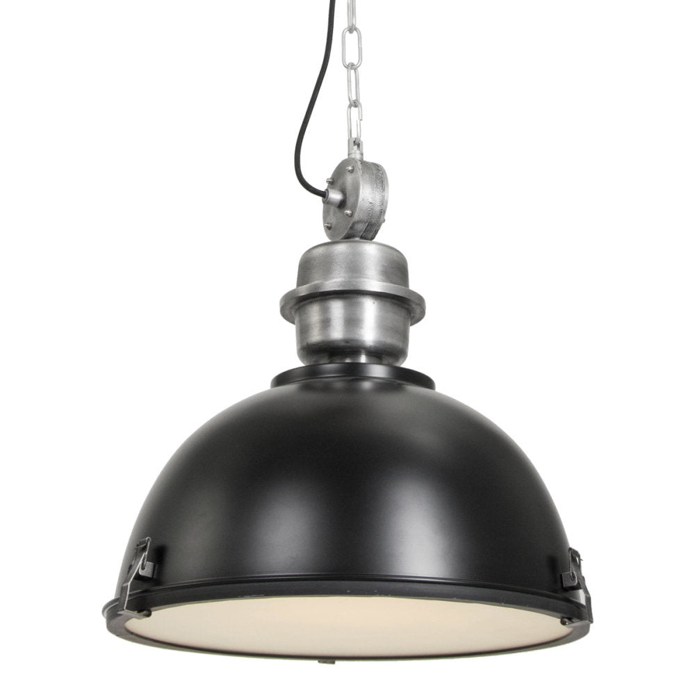 Steinhauer hanglamp industrieel - 1 lichts - 42x 145 cm - zwart