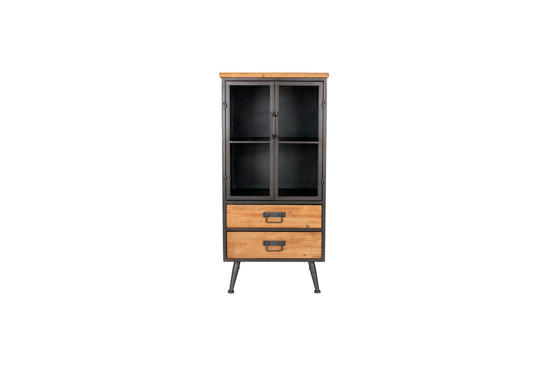 DAMIAN - Armoire basse en bois beige