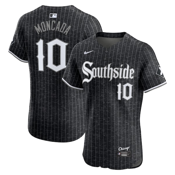 Yoan Moncada Chicago White Sox Nike City Connect Elite Player Jersey - Black