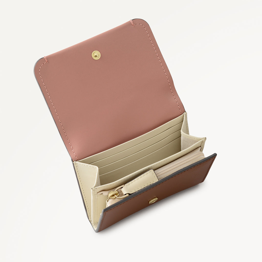 Beech Row - Colourblock - Medium Flapover Purse