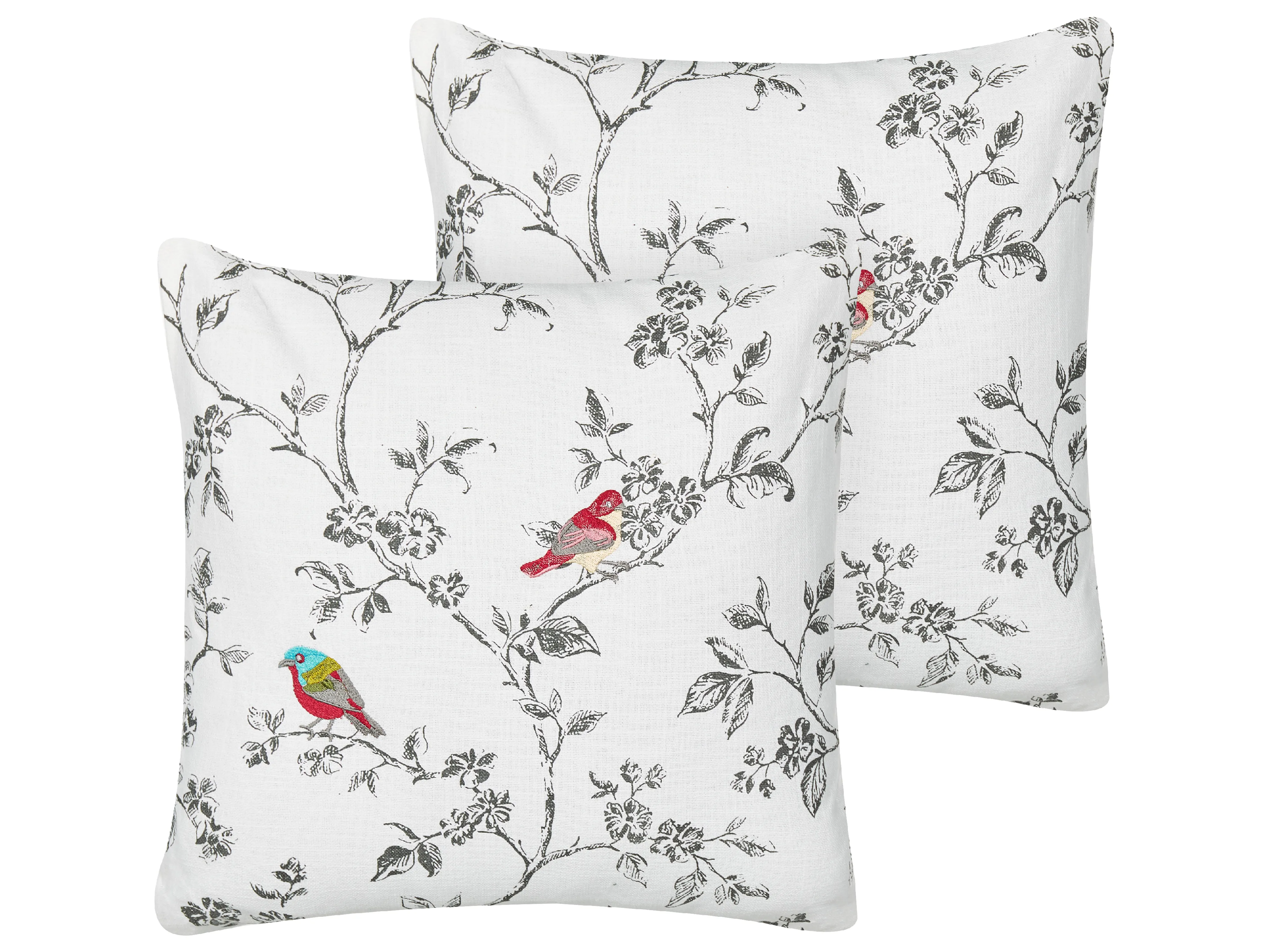Throw Cushion DILLENIA Cotton 45 x 45 cm White