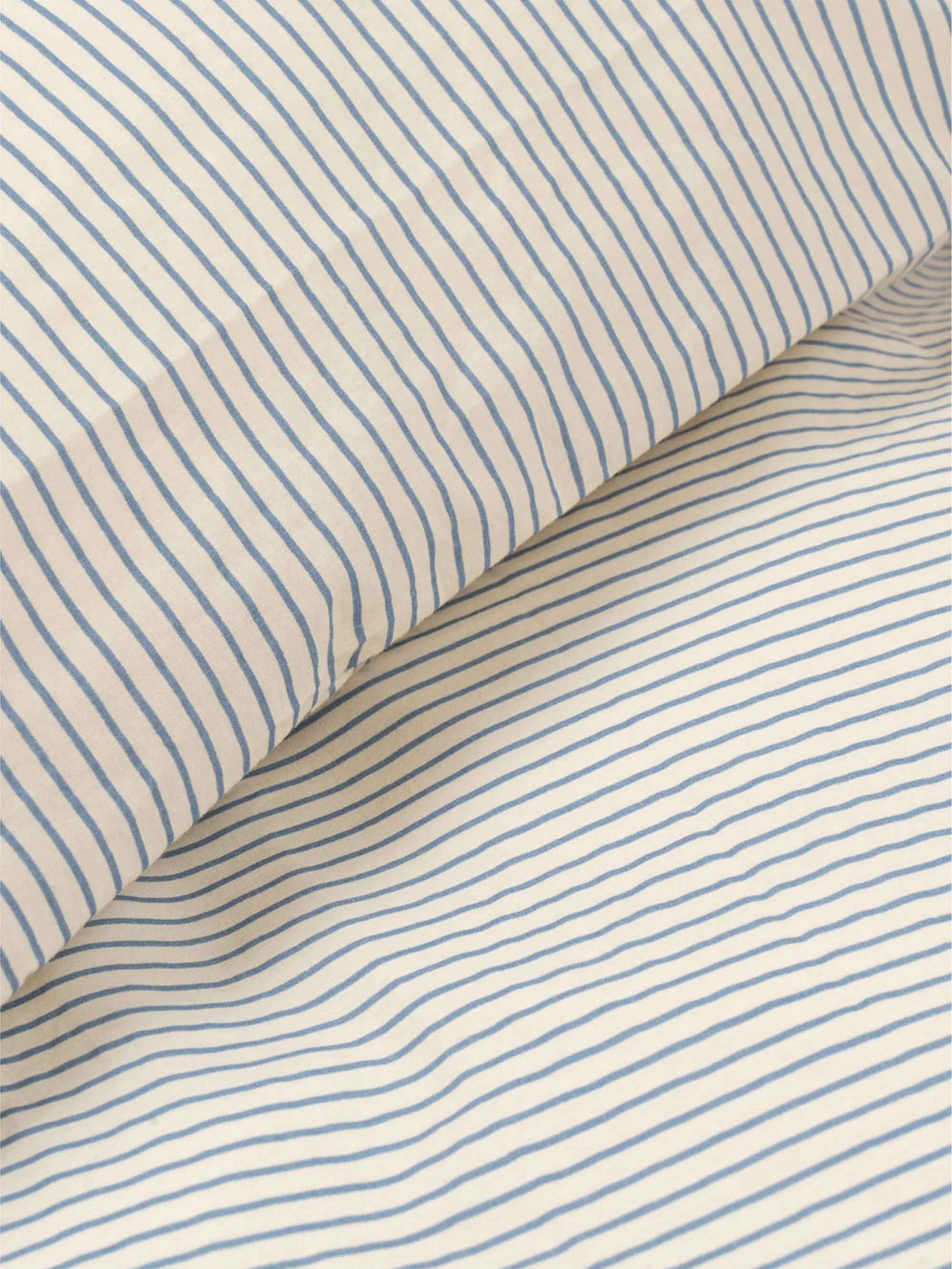Kinderbettwäsche Stripe Bluie aus Bio-Baumwolle