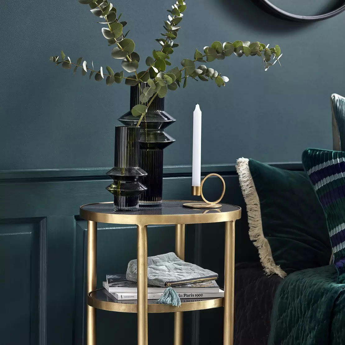 FOREST - Vase en verre vert H21cm