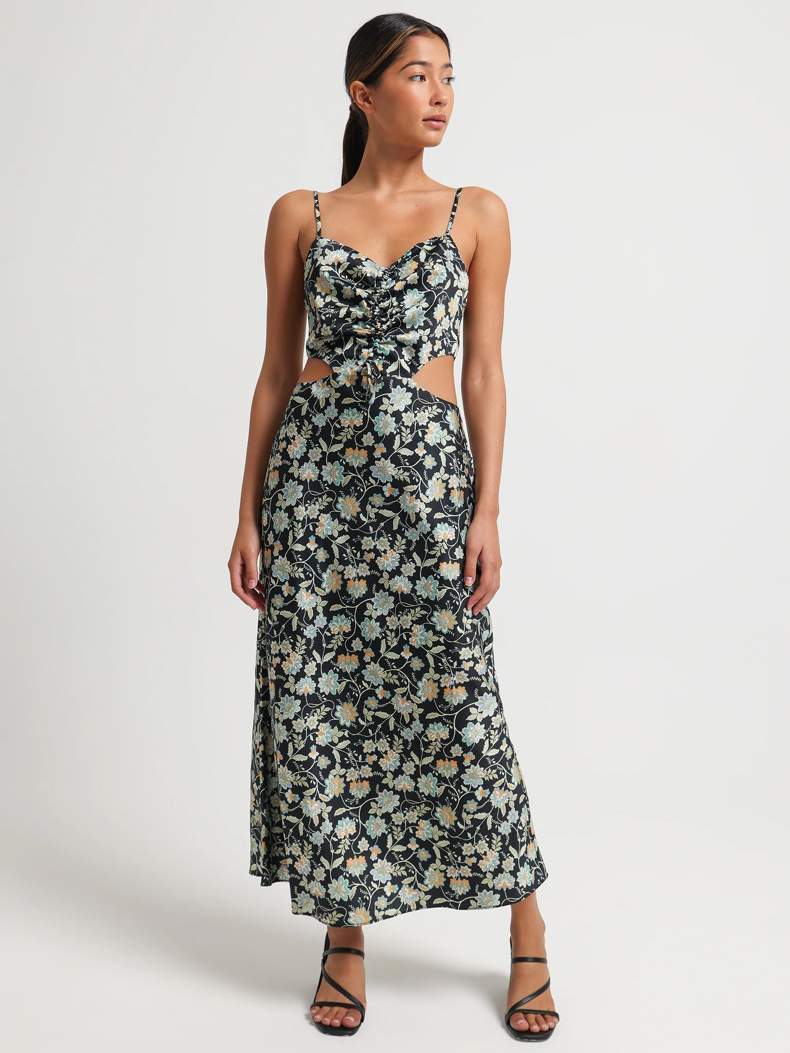 Juliet Ruched Midi Dress