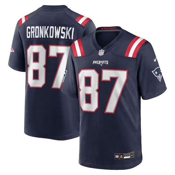 Rob Gronkowski New England Patriots Nike Team Retired Player Game Jersey -  Navy