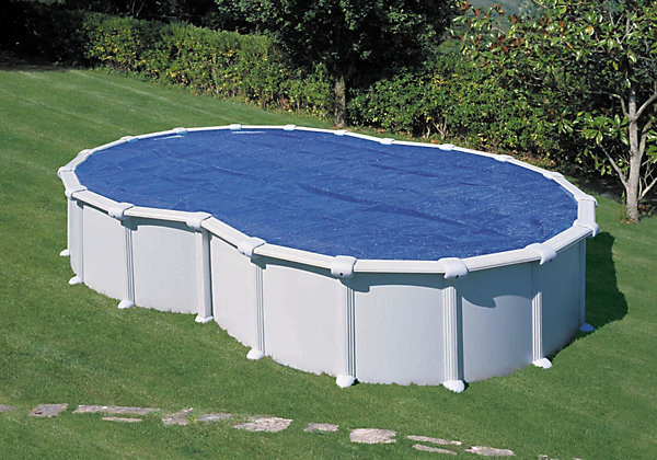 Bâche été pour piscine en acier forme en huit Gré L.672 x l.445cm