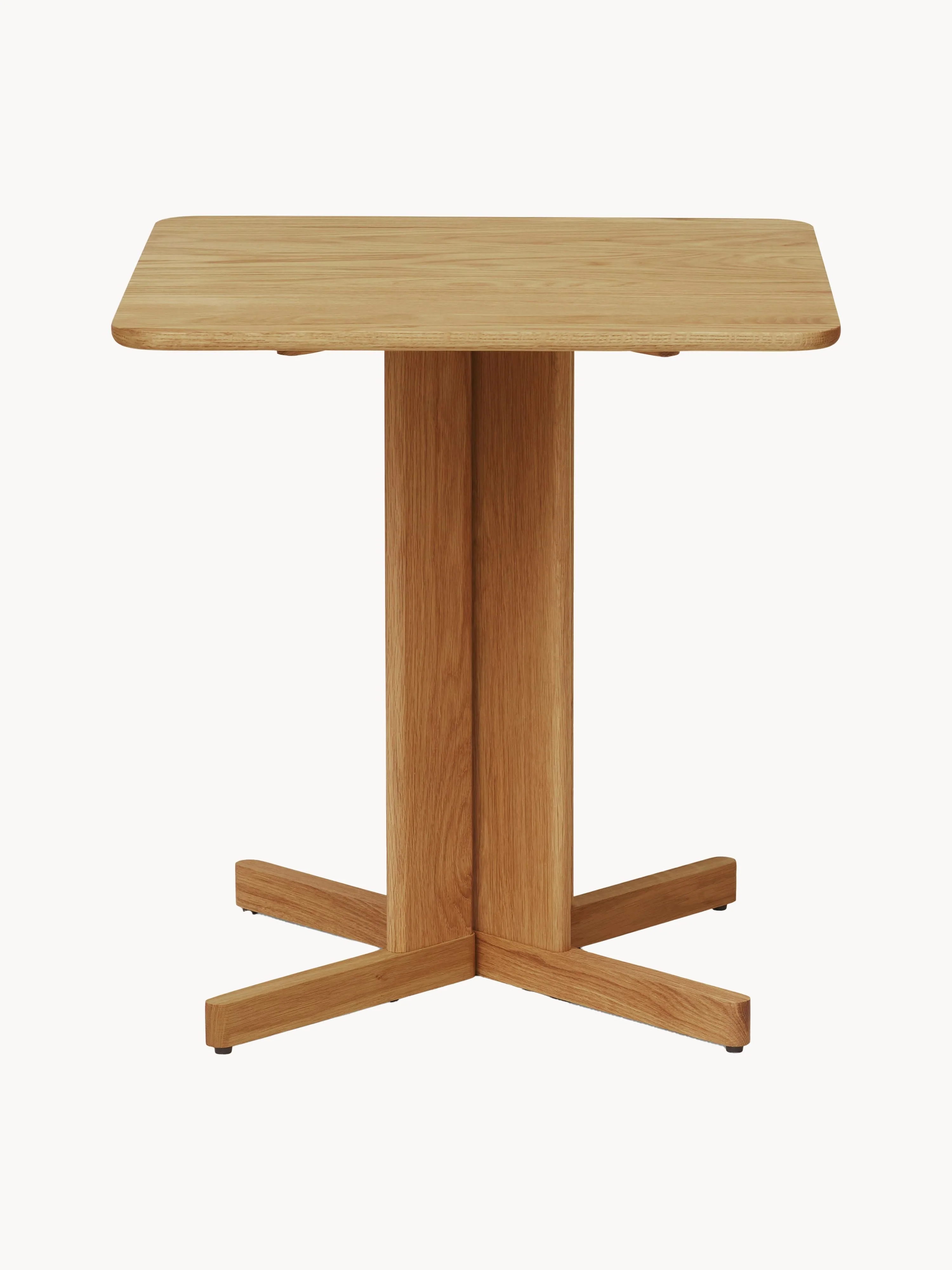 Quadratischer Esstisch Trefoil aus Eichenholz, 68 x 68 cm