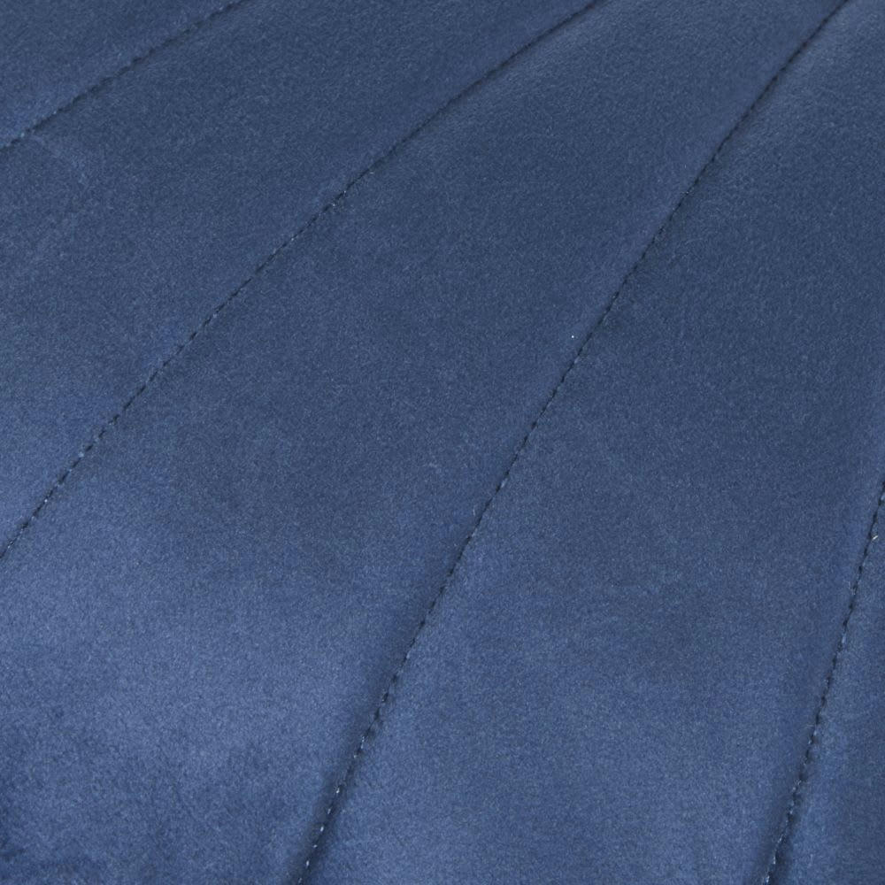 SHELL - Coussin coquillage en velours de polyester recyclé bleu marine 40x30