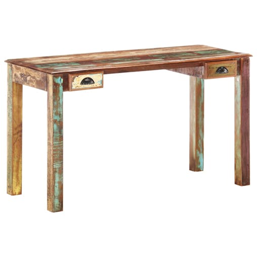 NNEVL Desk 130x55x76 cm Solid Reclaimed Wood