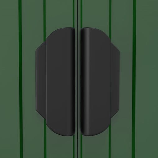 NNEVL Garden Shed Green 192x689x223 cm Galvanised Steel