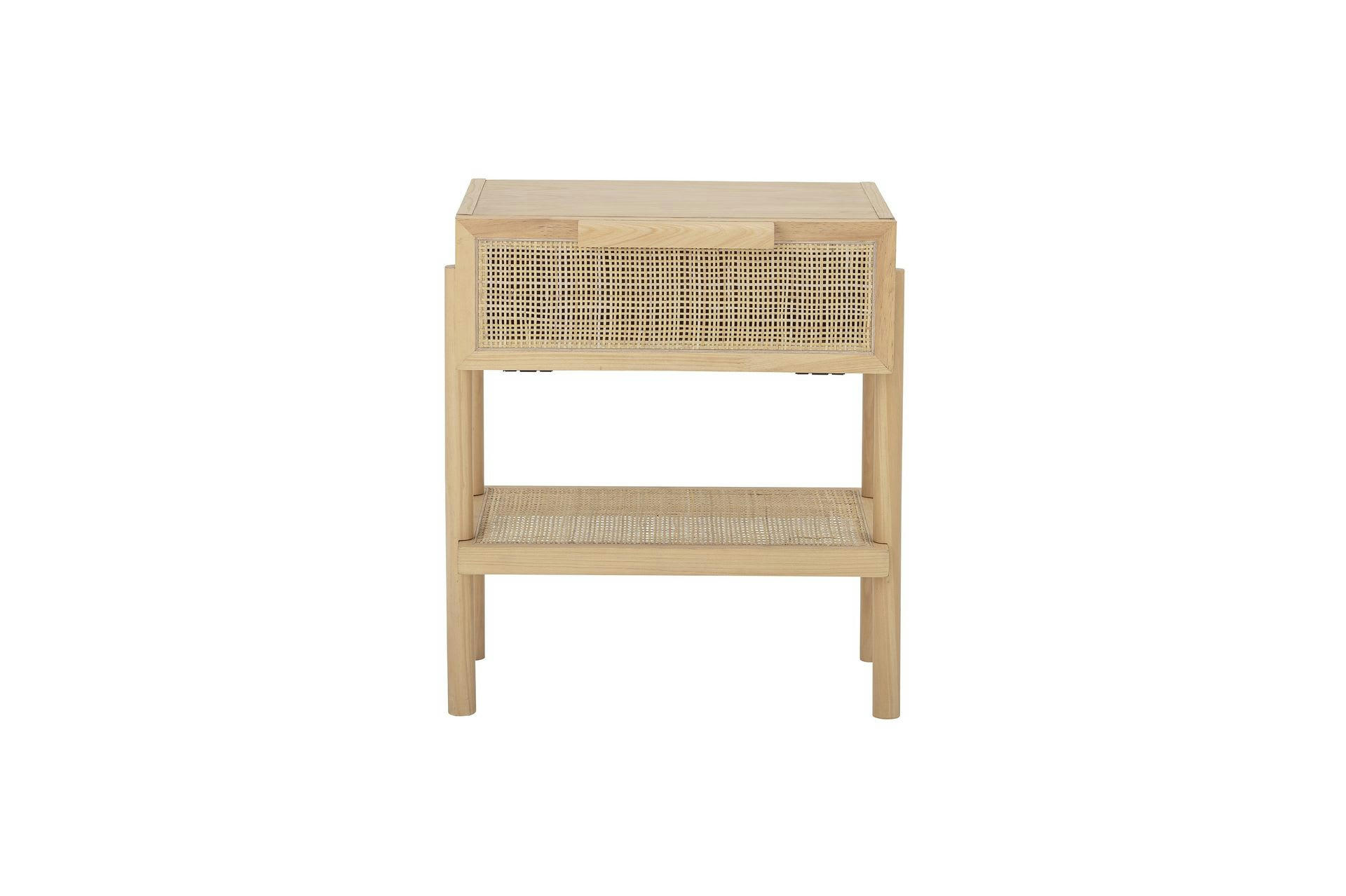 MANON - Table d'appoint Aria bois et rotin