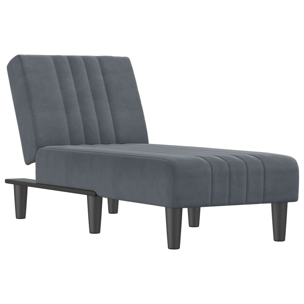 Szezlong Szary Tapicerowany Leżanka Sofa Fotel Łóżko