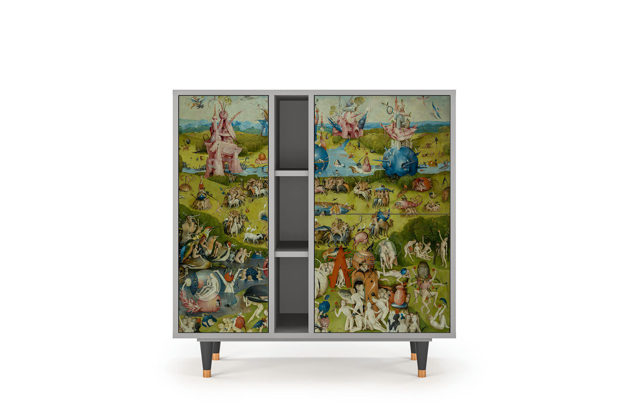 THE GARDEN BY HIERONYMUS BOSCH - Buffet  multicolore 3 portes L 94 cm