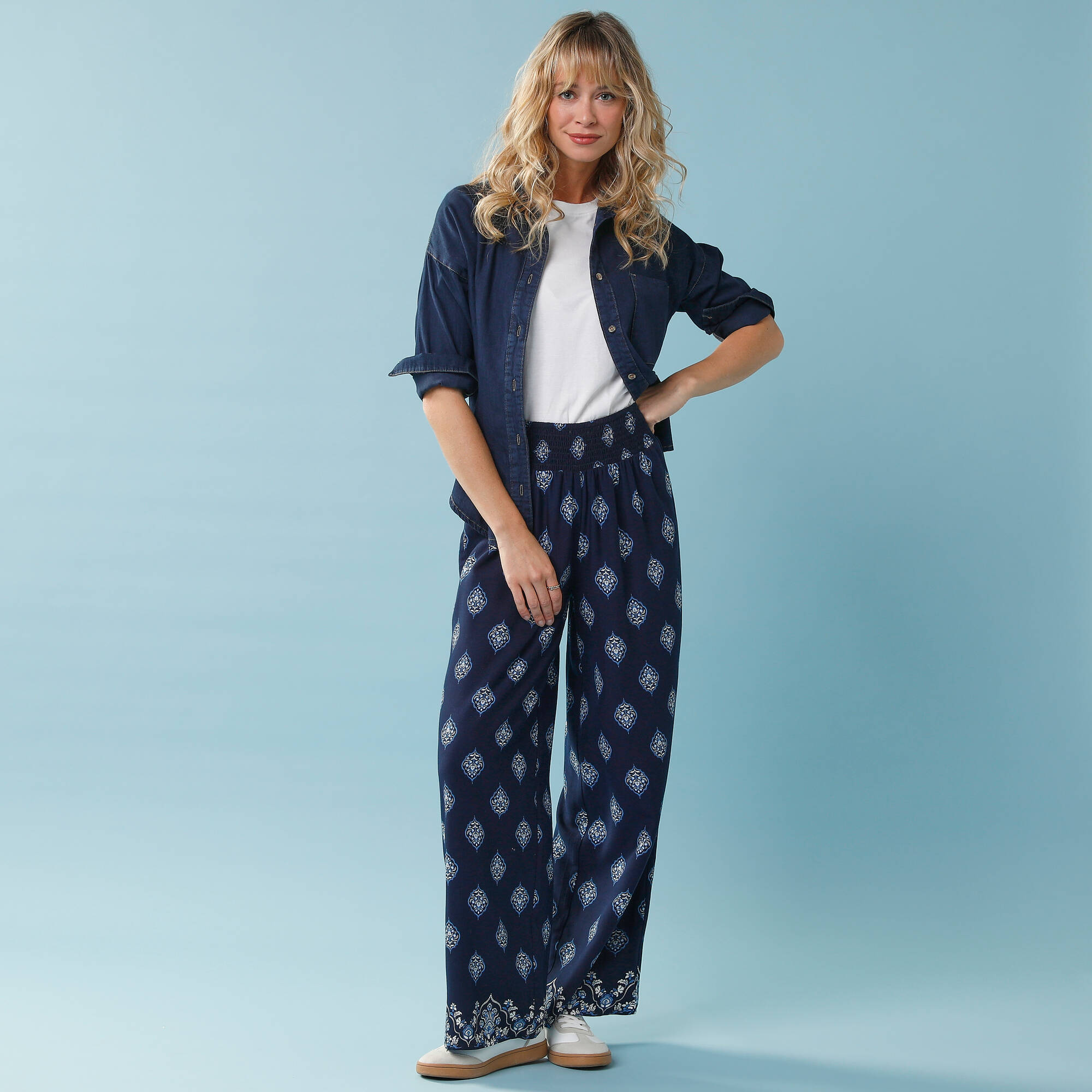 Pantalon imprimé Spécial Petite fluide