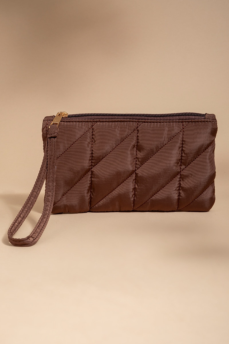 Tanya Puffy Quilted Wristlet
